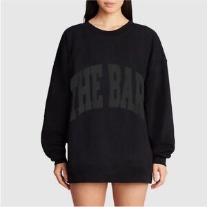 The Bar Signature Black Varsity Sweatshirt